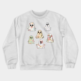 Cute Floral Ghosts Crewneck Sweatshirt